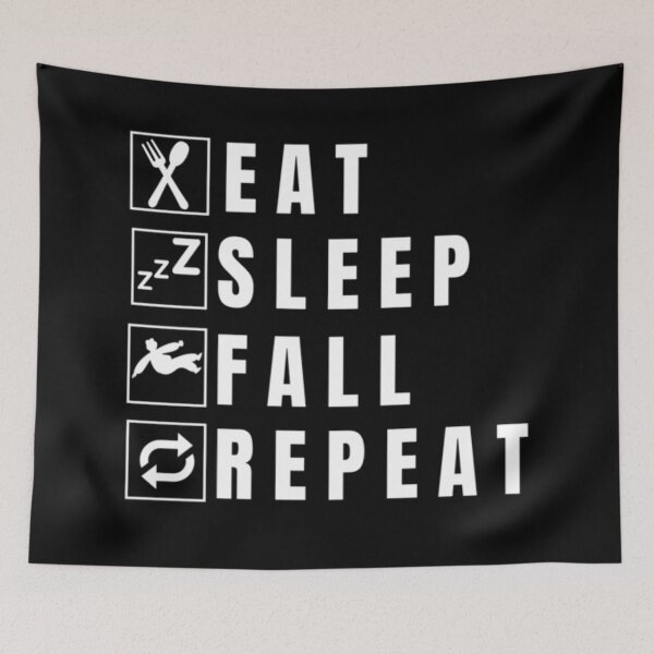 Item preview, Eat Sleep Fall Repeat  designed and sold by Jajulile.