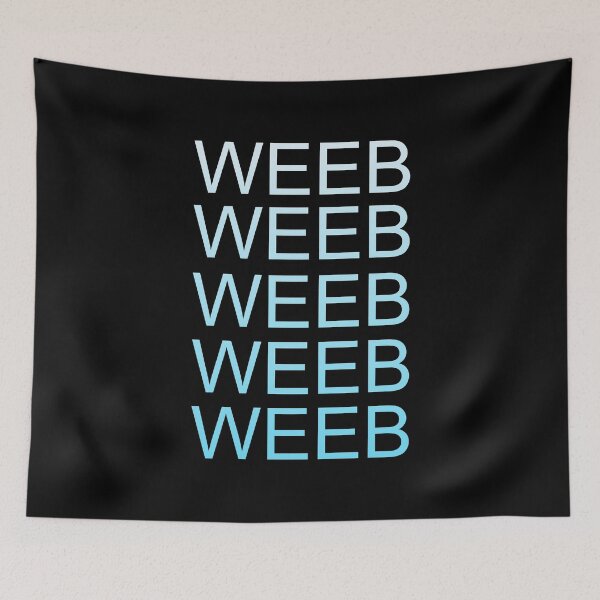 Item preview, Weeb Blue Text designed and sold by OhMyStarling.