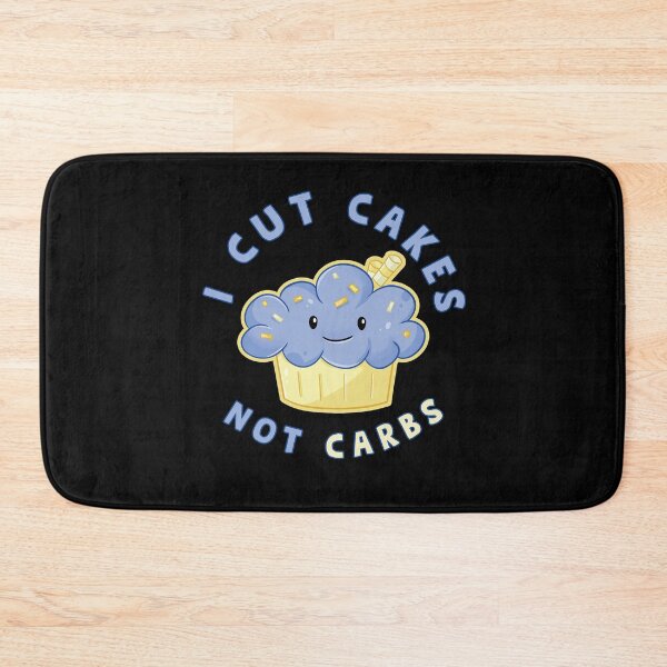 Item preview, I cut Cake not carbs Cupcake Kawaii designed and sold by tinypurpleland.