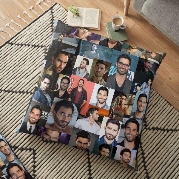 Tyler Hoechlin collage Floor Pillow
