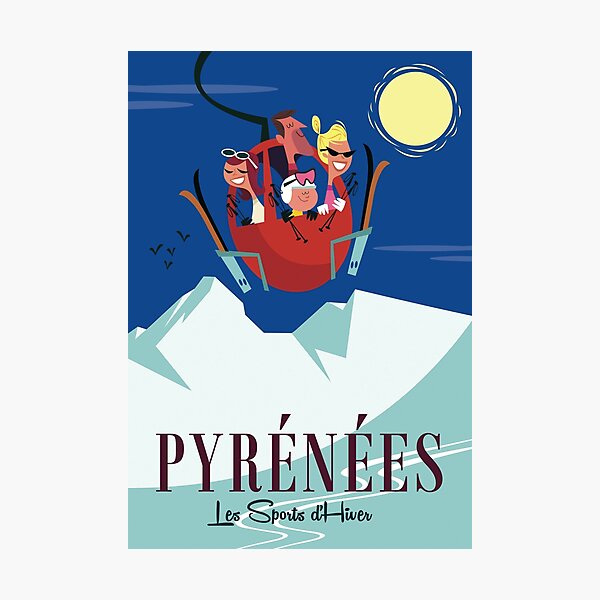 Item preview, Pyrenees poster designed and sold by GAGodel.