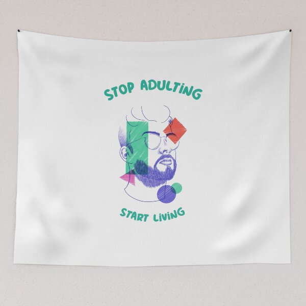 Item preview, stop_adulting designed and sold by AdultHumourTees.