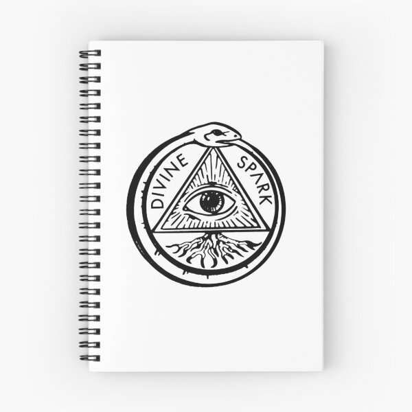 Item preview,  Una imagen minimalista con una serpiente y un tercer ojo. Ilustraciones de Omri Kadim designed and sold by Divine-Spark.