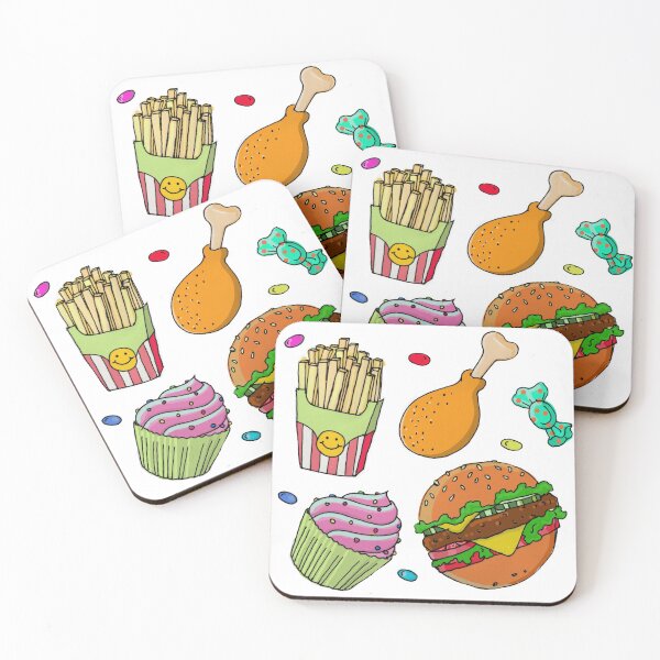 Item preview, Potato chips, chicken, burger, ice cream, cake, sweet fast food designed and sold by tqueen.