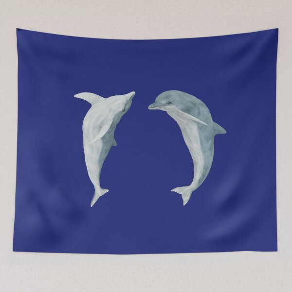 Item preview, Two jumping dolphins, marine animals designed and sold by MIRO3D.