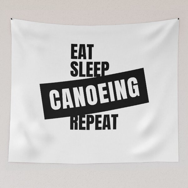 Item preview, Eat sleep canoeing repeat designed and sold by crikz.