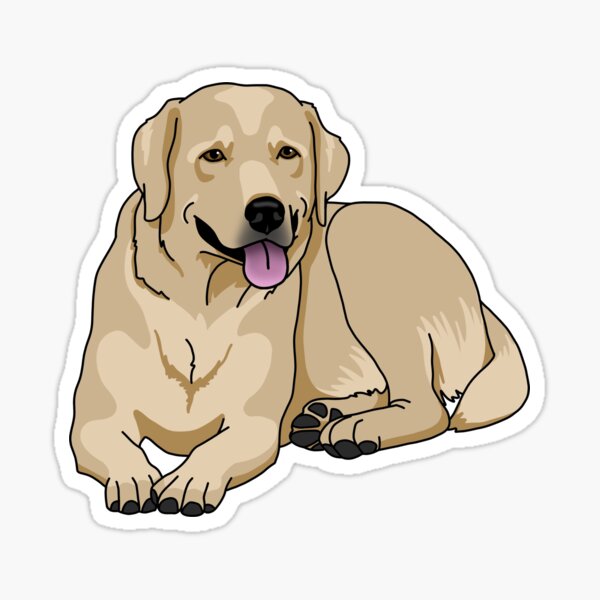 Yellow Lab Stickers | Redbubble