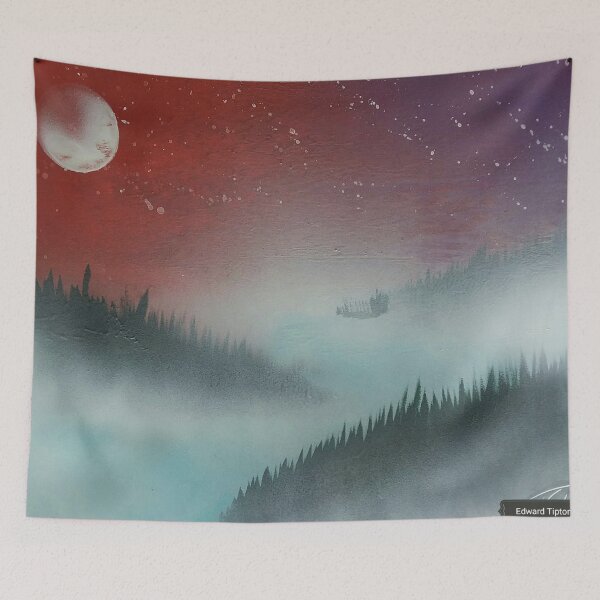 Item preview, Misty Pine river valley designed and sold by edwardtiptonart.