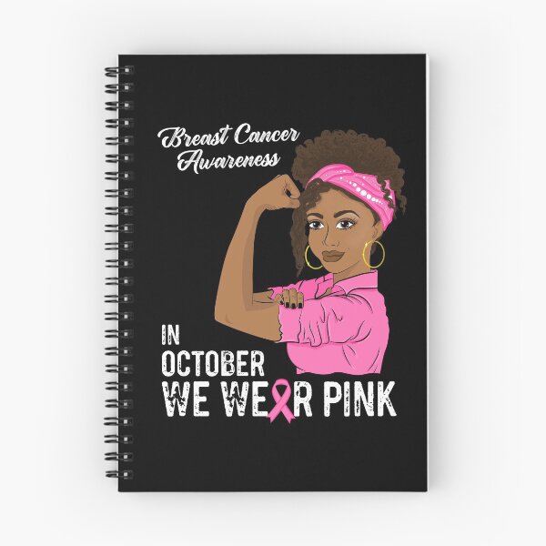 Item preview, In October We Wear Pink Black Girl Breast Cancer Awareness designed and sold by ZNOVANNA.