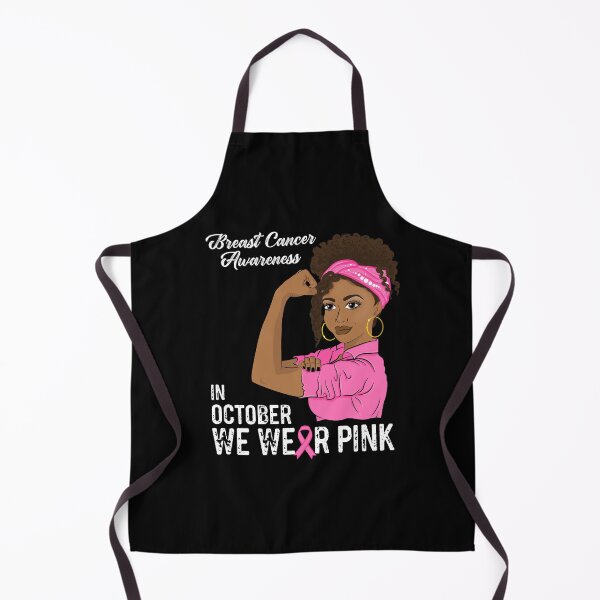 Item preview, In October We Wear Pink Black Girl Breast Cancer Awareness designed and sold by ZNOVANNA.