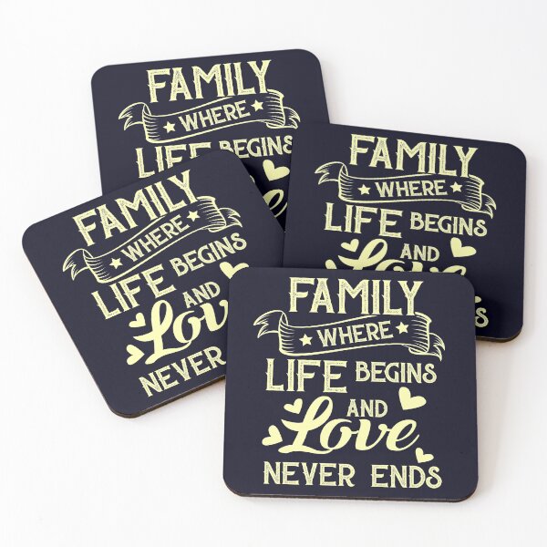 Item preview, Family where life begins and love never ends designed and sold by mmos.