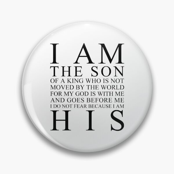 Item preview, I Am The Son Of A King designed and sold by 4wordsmovement.
