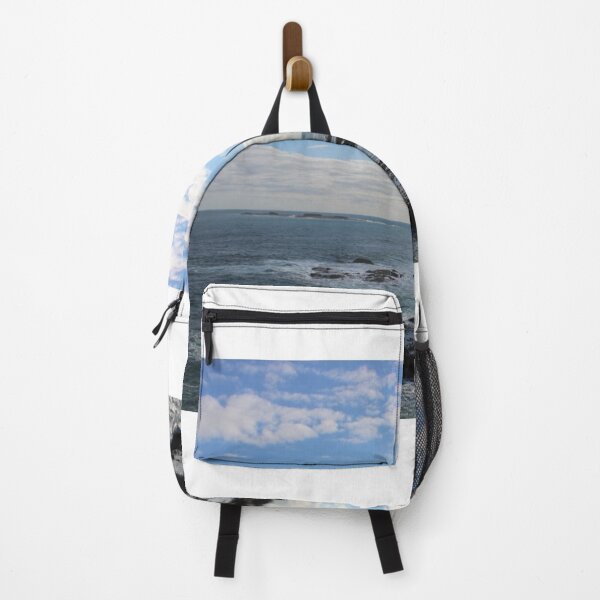 Item preview, Blue sky with waves and rocks designed and sold by AMBERGIGGS.