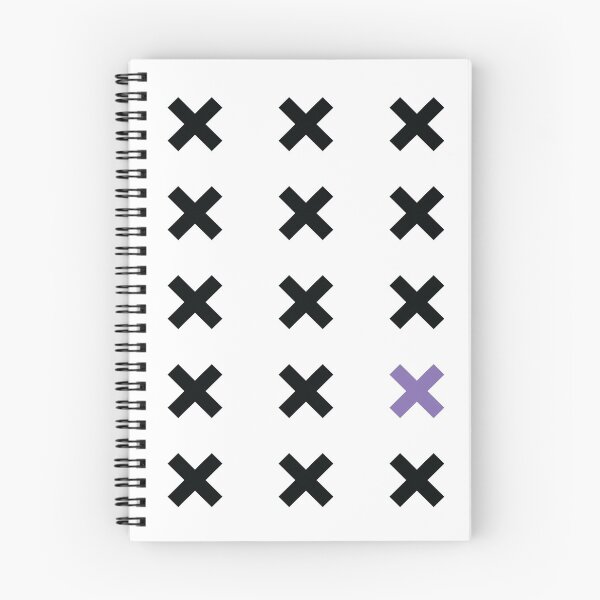 Item preview, Black and Purple X Pattern on White designed and sold by KimVanG.