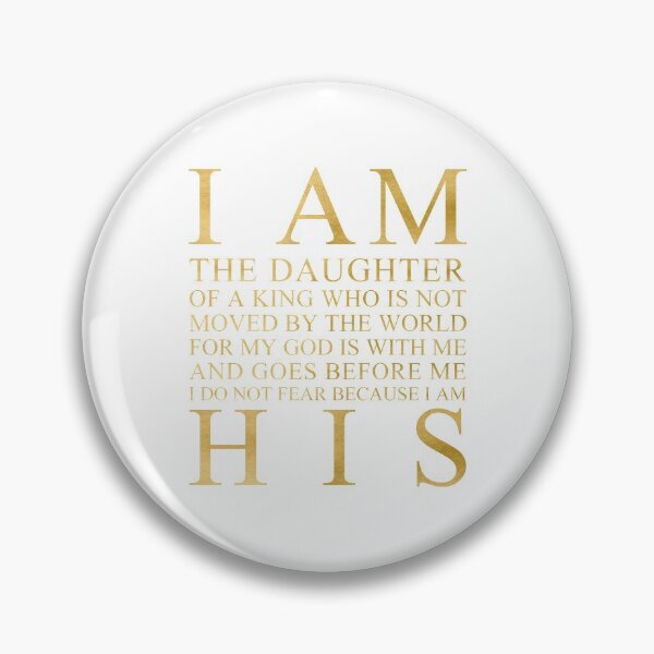 Item preview, I Am The Daughter Of A King (Gold) designed and sold by 4wordsmovement.