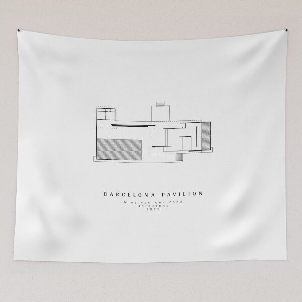 Item preview, Barcelona Pavilion - Mies van der Rohe - Spain Floorplan Architecture  designed and sold by JustinErnesto.