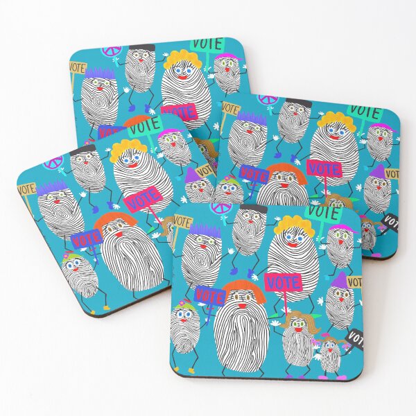 Item preview, voting fingerprints designed and sold by marygLOVESart.