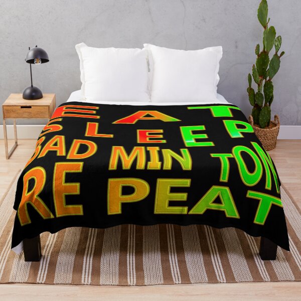 Item preview, EAT SLEEP BADMINTON REPEAT designed and sold by Ralek.