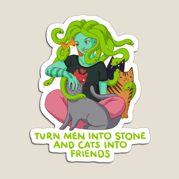 Medusa and Her Cats Magnet