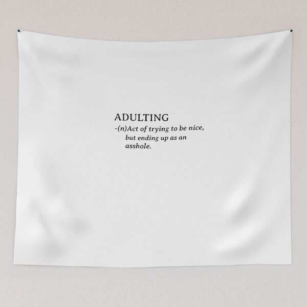 Item preview, adulting_asshole designed and sold by AdultHumourTees.