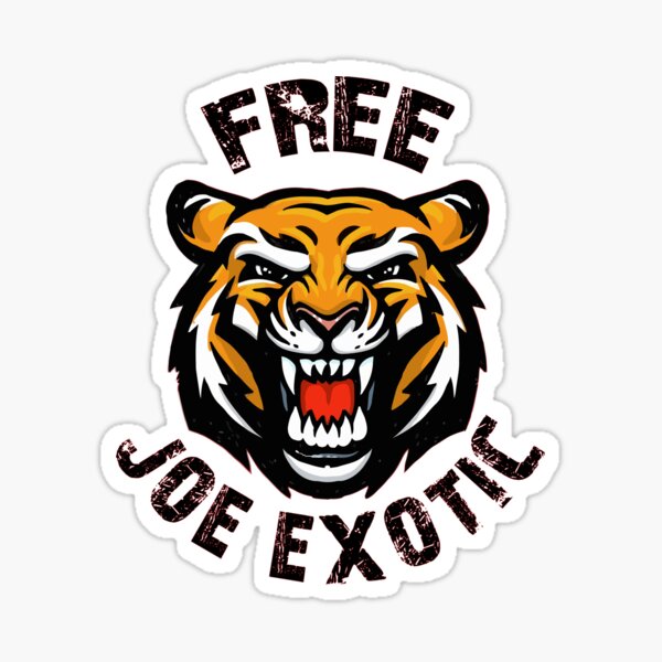Free Joe Exotic Tiger King Bubble-free stickers
