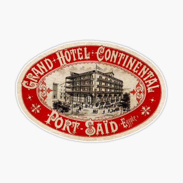 Hotel Luggage Labels Printed Sheet Grand Hotel Collection -  UK