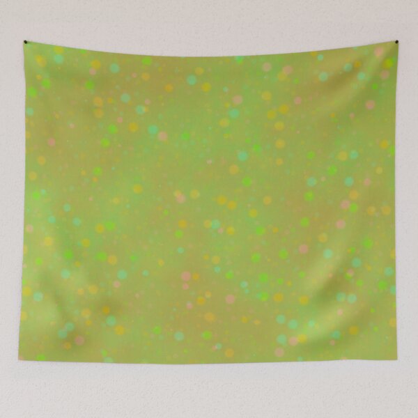 Item preview, vintage fantasy green dots designed and sold by Filigranas Digitales.