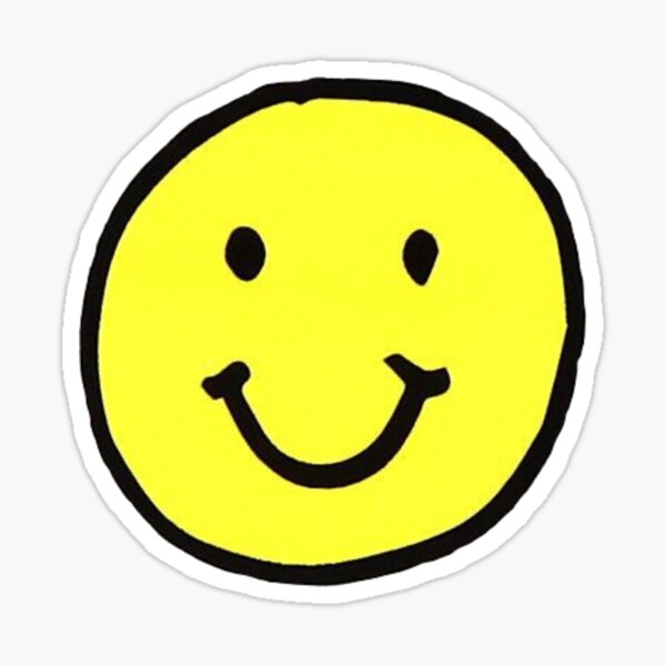 Smiley Face Sticker For Sale By Smoofs Redbubble