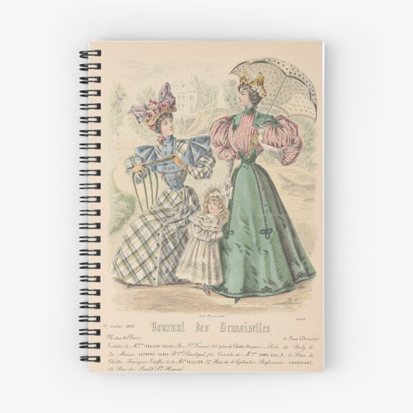 Item preview, Victorian Ladies and a Girl in a Park from a 1899 Victorian French Fashion Plate designed and sold by Vintage-TM.