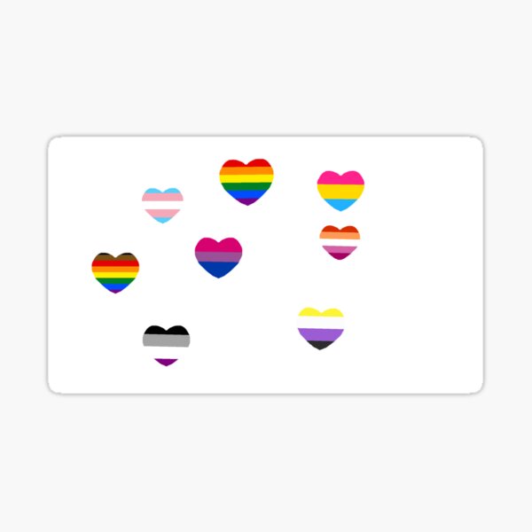 Lgbtq Pride Flags Sticker For Sale By Glico543 Redbubble