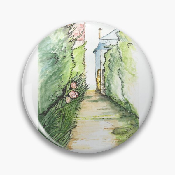 Item preview, Tiny sea view from alley at Les Petites-Dalles - Marie d'Orville designed and sold by Marie-d-Orville.