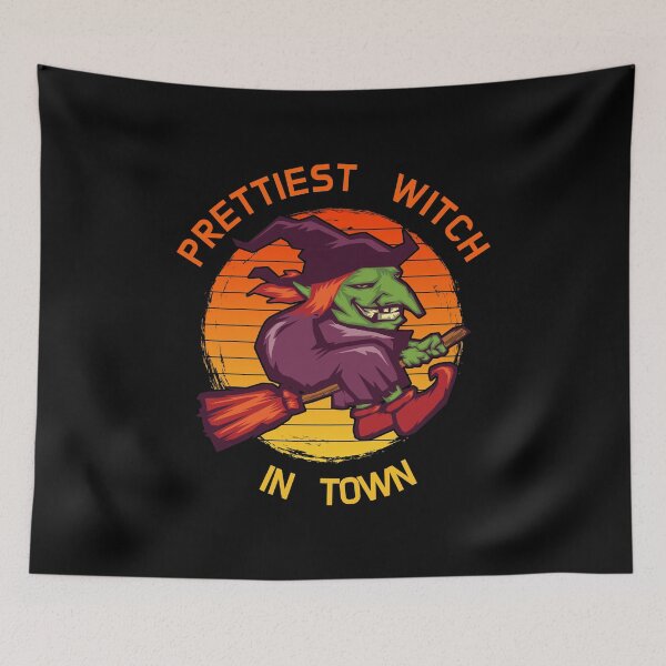 Item preview, Halloween prettiest witch in town designed and sold by portrait4you.
