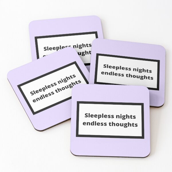 Item preview, Sleepless nights endless thoughts designed and sold by Omeris.