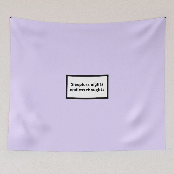 Item preview, Sleepless nights endless thoughts designed and sold by Omeris.