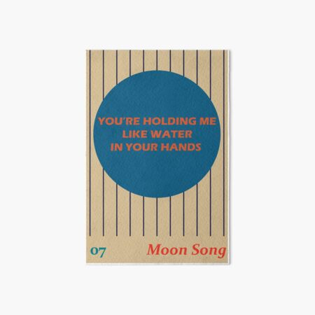 Artikel-Vorschau von Liedtext von Phoebe Bridgers Moon Song, designt und verkauft von Naz DeSantis.