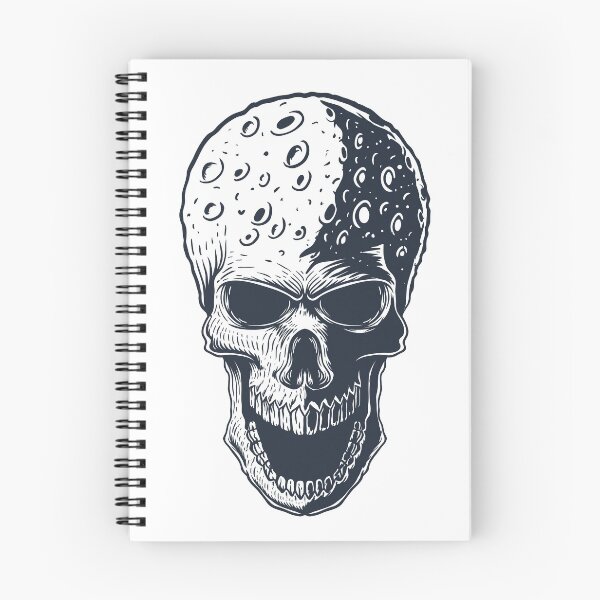 Item preview, A Skull With Death . skull moon head designed and sold by walidpharaoh.