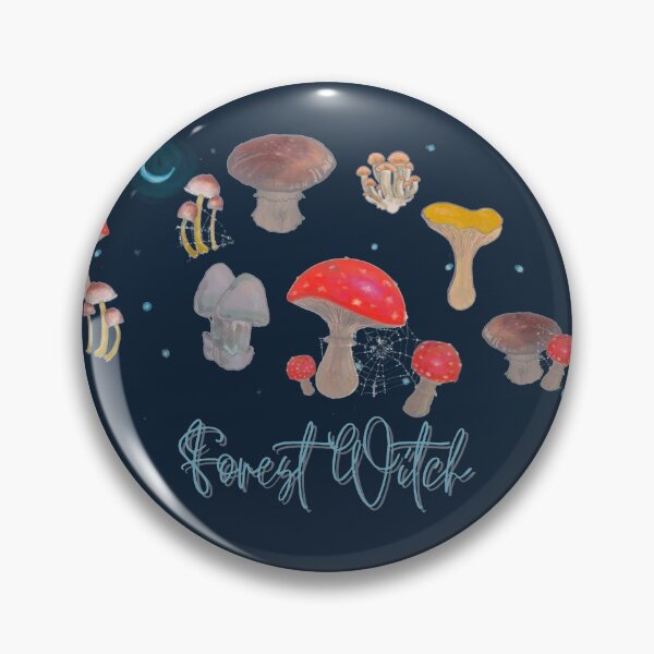 Item preview, Forest Witch - moonlit mushrooms fairie circle  designed and sold by Louisa Currier.