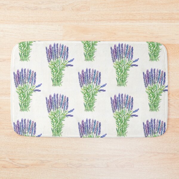 Item preview, Lavender floral watercolor & ink illustration designed and sold by Onyria Art.