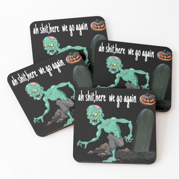 Item preview, Oh shit here we go again funny halloween artwork designed and sold by Mohamed allbdrany.
