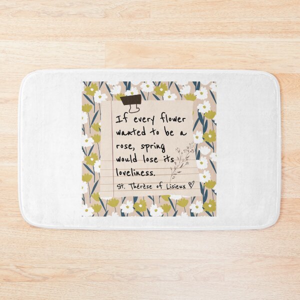 Item preview, Saint Therese of Lisieux Flower Quote designed and sold by SabrinaM77.