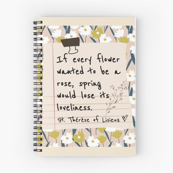 Item preview, Saint Therese of Lisieux Flower Quote designed and sold by SabrinaM77.