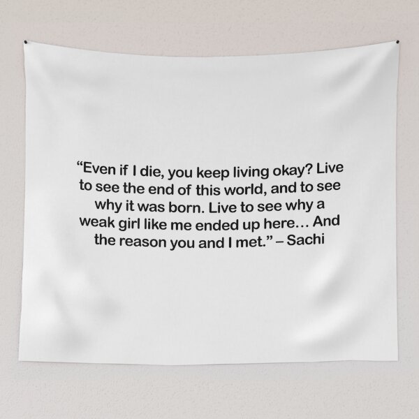 Item preview, Sachi - Quote designed and sold by Epicanimequotes.