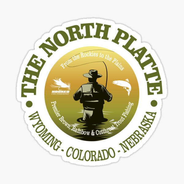 North Platte River Fly Fishing (FSH) Sticker