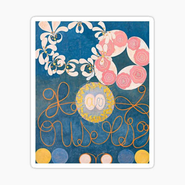 "The Ten Largest, No.1 (Childhood) (1907) by Hilma Af Klint" Sticker by ginastera66 Redbubble