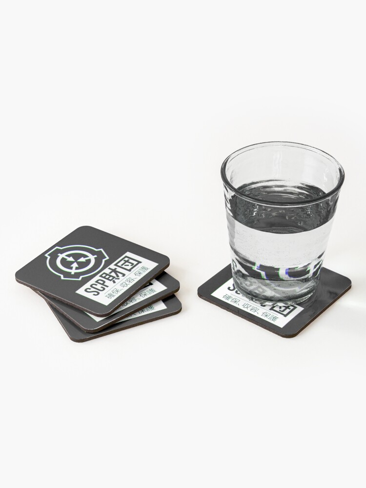 SCP Foundation Logo - White on Black Shot Glass