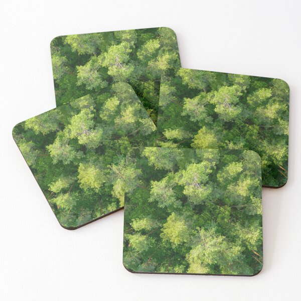Item preview, Aerial view of pine forest designed and sold by Lukasz Szczepanski.
