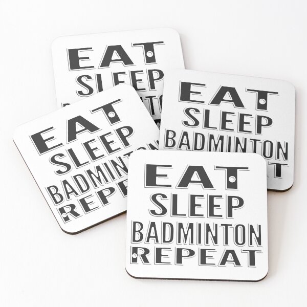 Aperçu de l'œuvre  MANGER DORMIR BADMINTON RÉPÉTER créée et vendue par Ralek.