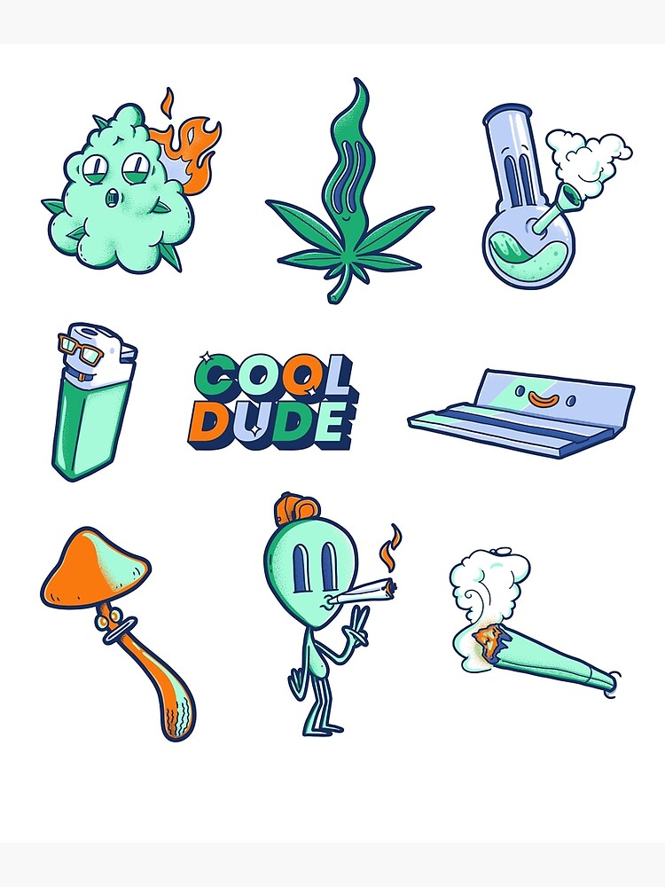 "Stoner Essentials Collection" Poster by ChillChilla Redbubble