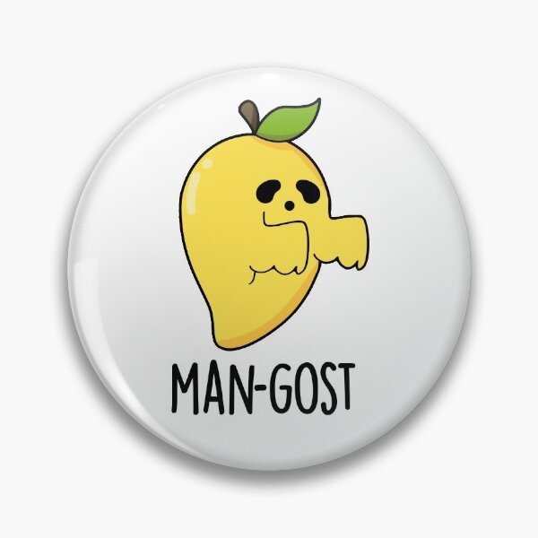Item preview, Man-gost Halloween Funny Mango Fruit Ghost Puns  designed and sold by punnybone.