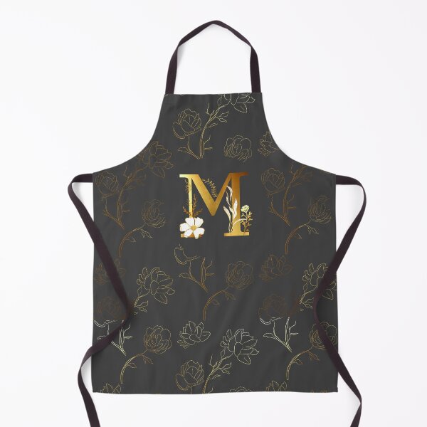 Item preview, Gold floral M Initial designed and sold by Parydish.